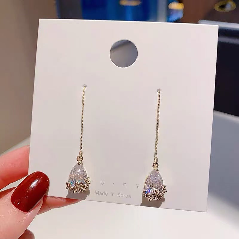 Boucles d'oreilles Perle Femmes haut de gamme Ear Drop Explosions Niche Design Light Luxury Ear Bijoux