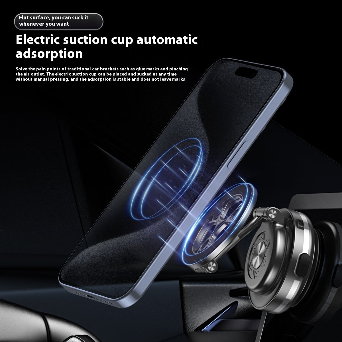 Support de téléphone de voiture d'adsorption sous vide