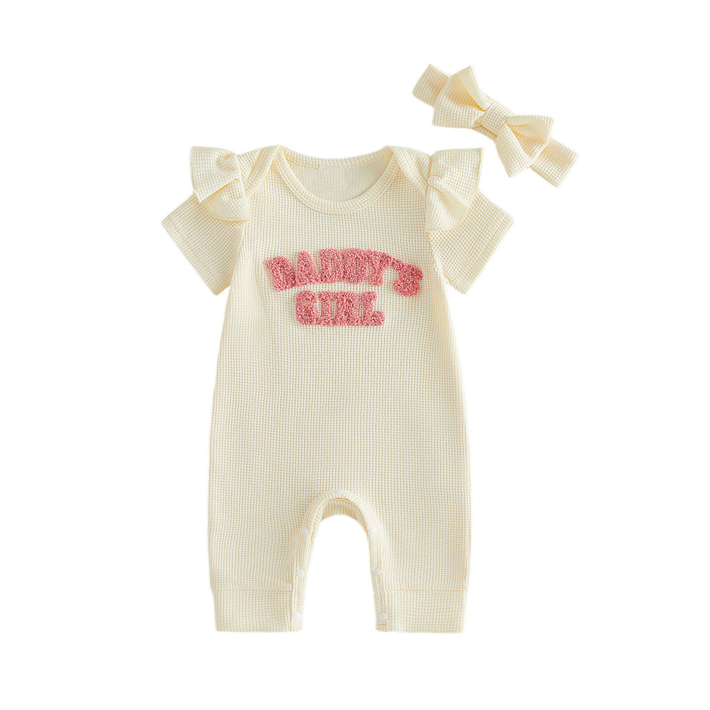 Bandeau à deux mailles pour bébé fille