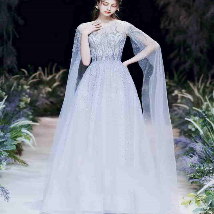 Fiançailles haut de gamme Robe de soirée Niche de luxe légère Banquet de mariage Femme