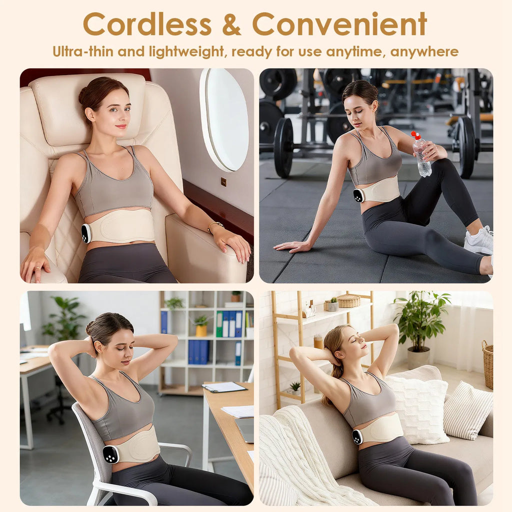 Portable sans fil EMS Heating Pad Massager 8 Modes personnalisables