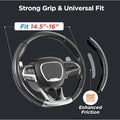 Car Steering Wheel Cover Carbon Fiber Pattern Steering Wheel Cover