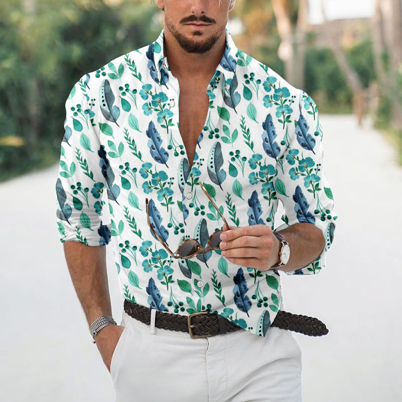 Chemise Florale Retro pour Homme