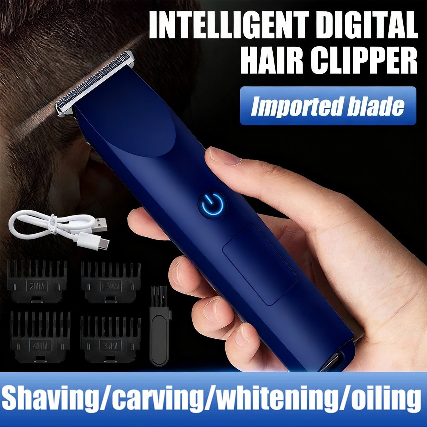Cheveux électriques pour hommes et étrier de barbe - Élégant grooming pour des résultats professionnels