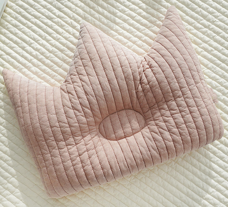 Coton Shaping Respirant Oreiller Anti-déviation Tête Bébé Correction