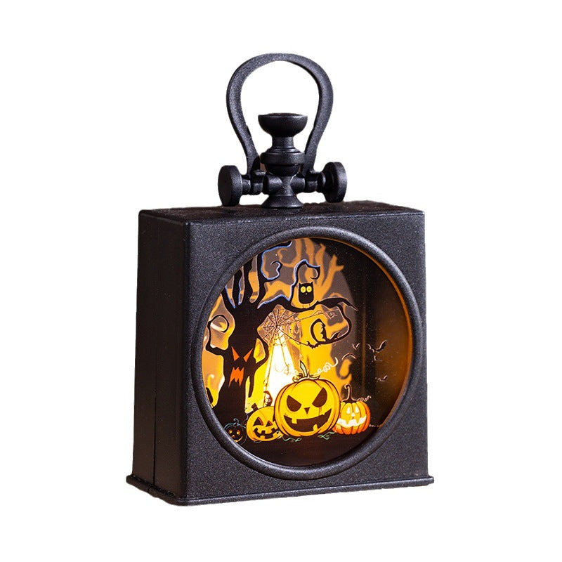 Décoration d'Halloween Coffret-cadeau de jardin d'enfants Portable Pumpkin Scène L