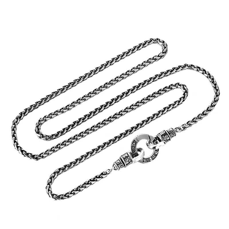 Hommes Personnalisé Collier Mantra à six caractères