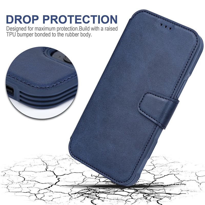 Boîtier de téléphone magnétique Flip carte Holster téléphone