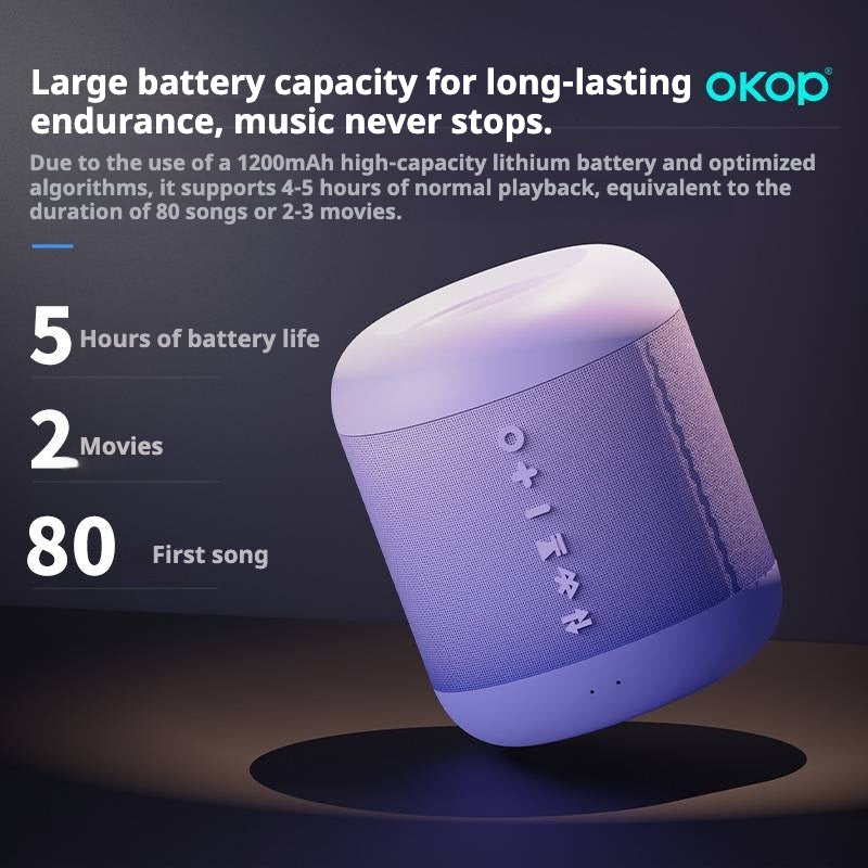Haut-parleur Bluetooth sans fil KP-841 le plus vendu avec poignée portable et éclairage RGB