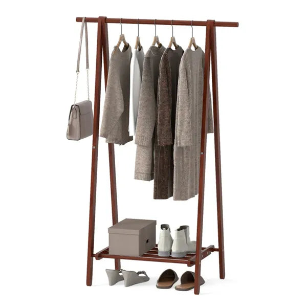 Rack pliant en bois de caoutchouc massif