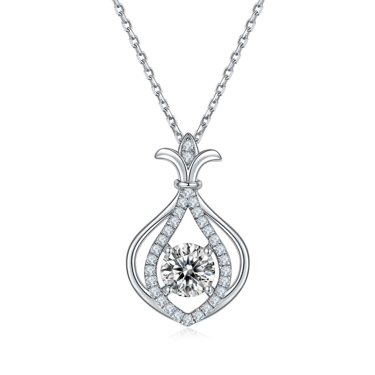 S925 Collier en acier inoxydable