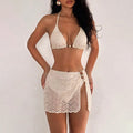 Maillot de bain à trois parties avec jupe