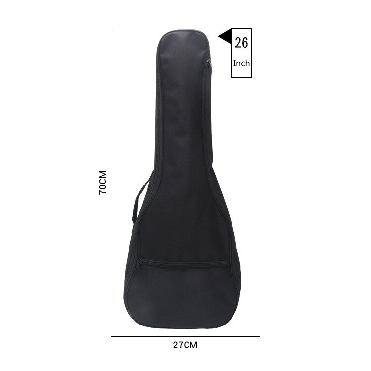 Sac à Piano Ukulele noir et coton Oxford Cloth