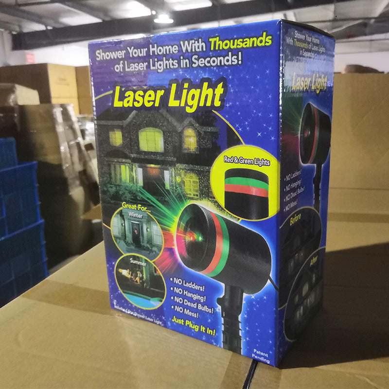 Lampe de pelouse de Noël à laser USB Gypsophila