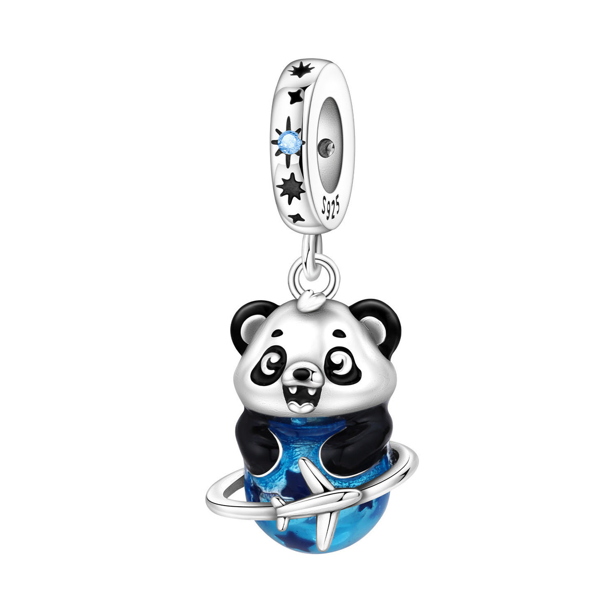 Bamboo mignon Panda bricolage perles de cuivre pendentif accessoires