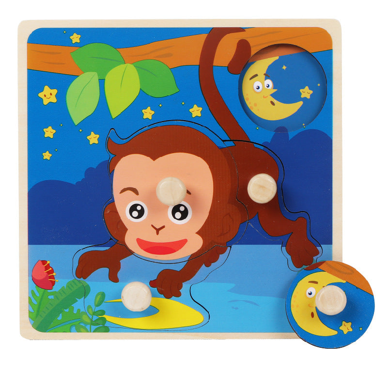 Jouets en bois de table de Puzzle d'épingle pour enfants