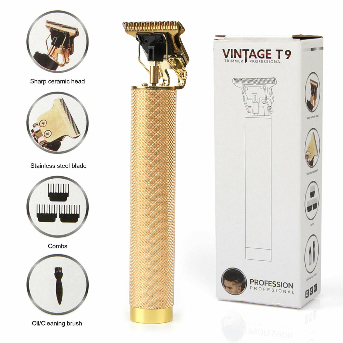 Clippers de cheveux USB électrique Rechargeable Shaver Bard Trimmer professionnel hommes coupe de cheveux