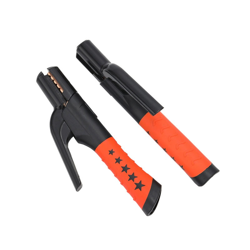 Pinces électriques de soudage Poignée de nylon Poignée de soudure Shell Pure Copper Electrode Clamp