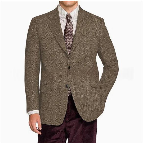 Veste de costume vintage texturé pour homme