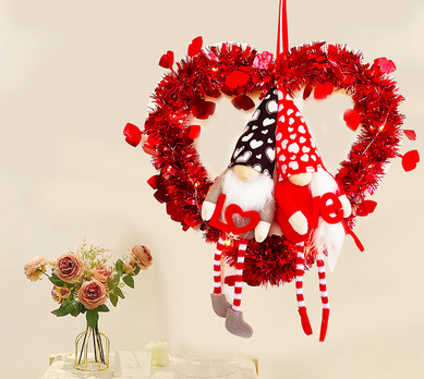 Saint Valentin Ornement Cadeau Sans visage Poupée Garland Saint Valentin Atmosphère Garland