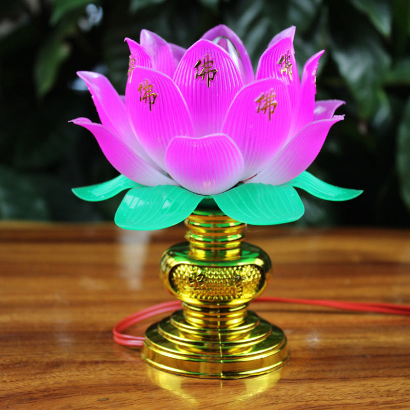 Lampe d'adoration à module lumineux de Bouddha