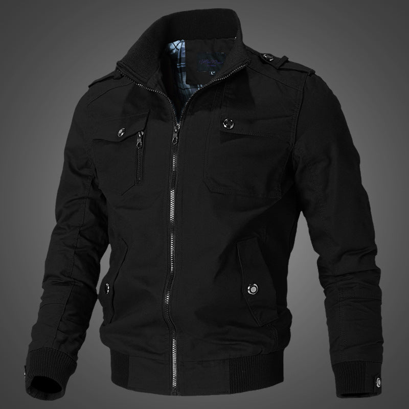 Veste Homme Veste Homme Coréen Casual Homme Stand Collar Printemps et Automne Hommes J