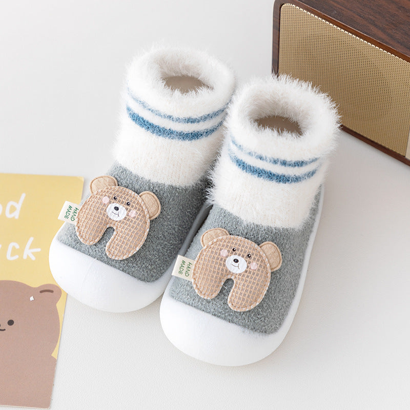 Chaussures pour tout-petit Chaussettes de chambre épaississant Soft Sole