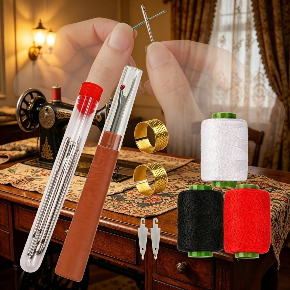 Ensemble d'accessoires de couture 34 pièces pour les réparations textiles