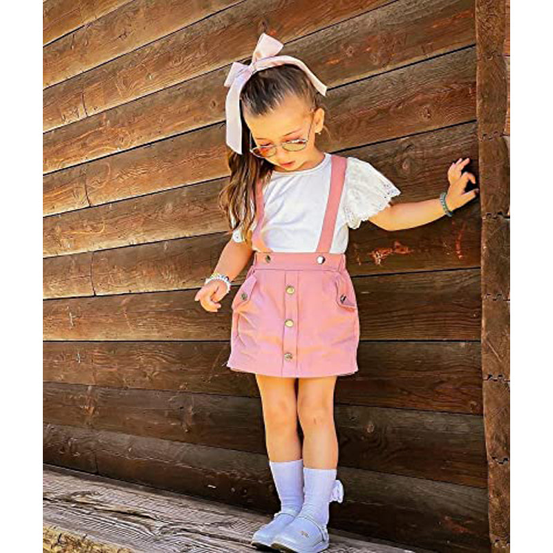 3Pcs Bébé Fille Outfits