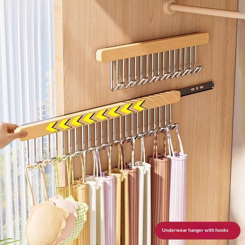 Porte-manteaux en bois massif extensible sans punch avec 8 ou 12 crochetsvotre solution de rangement pour économiser de l'espace