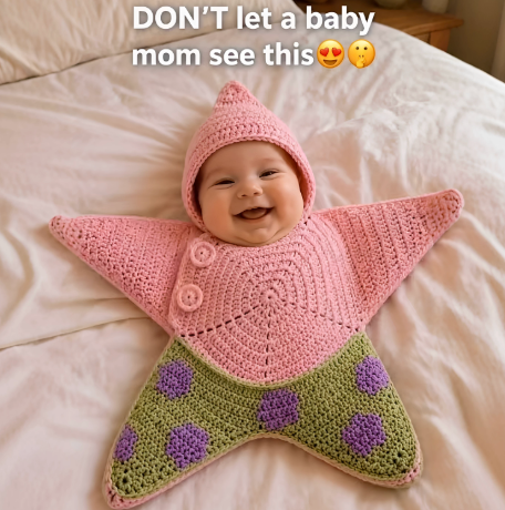 Star-shaped Crochet Starfish Baby Sleeping Bag