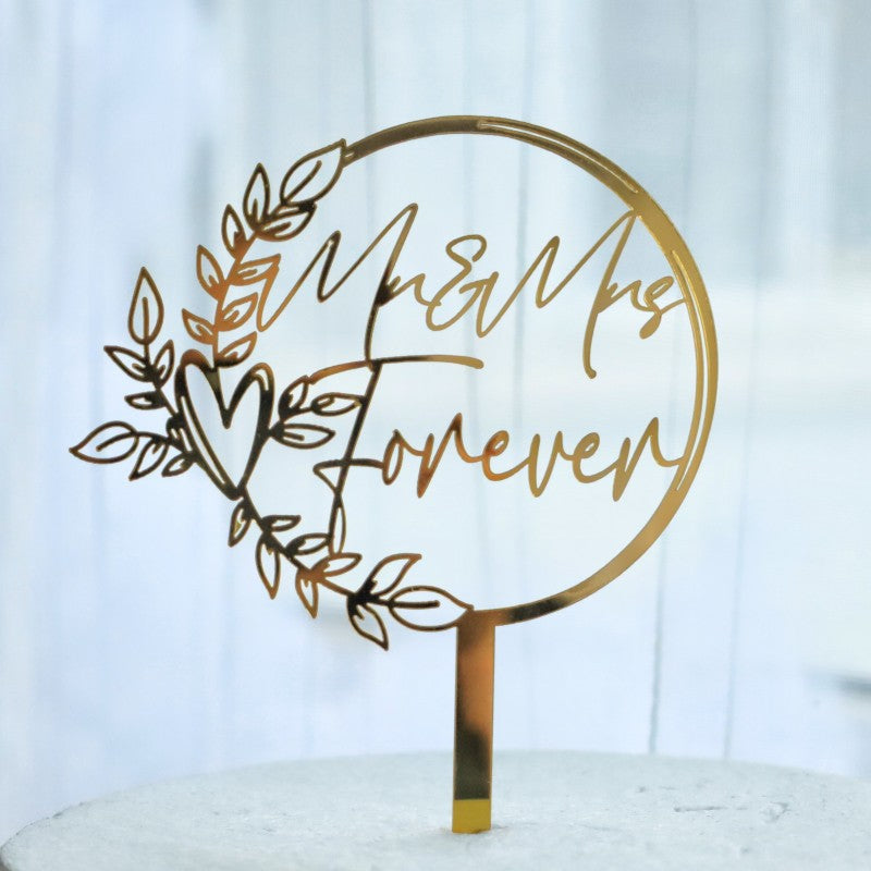 Proposition de mariage d'amour Insertion de gâteau acrylique