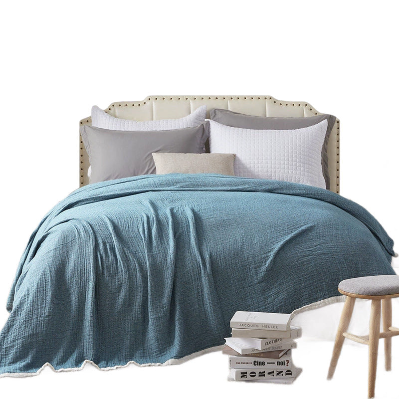 Couverture pour serviettes multicouches de couleur coton tout-cuton Gauze