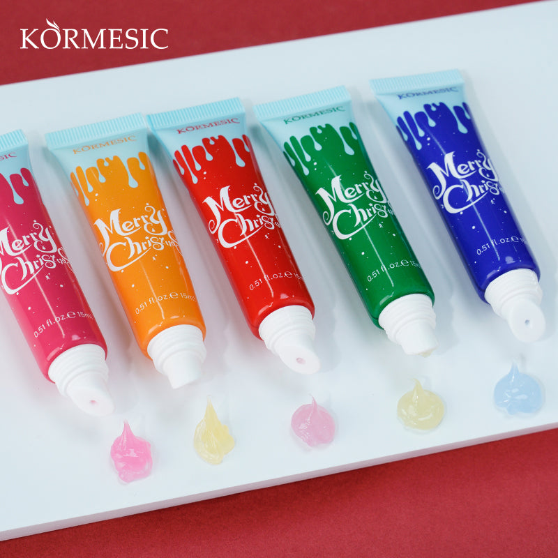 KORMESIC gel à lèvres de Noël set exclusivement pour le commerce extérieur 15ml-15ml-15ml-15ml