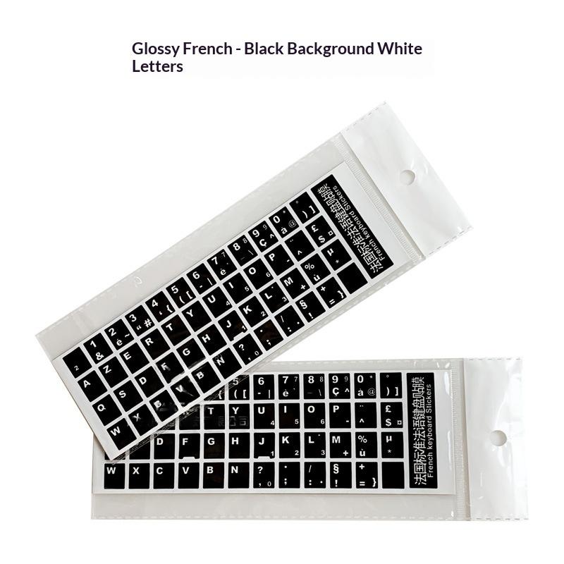 Stickers Clavier Smooth Français Russe Arabe