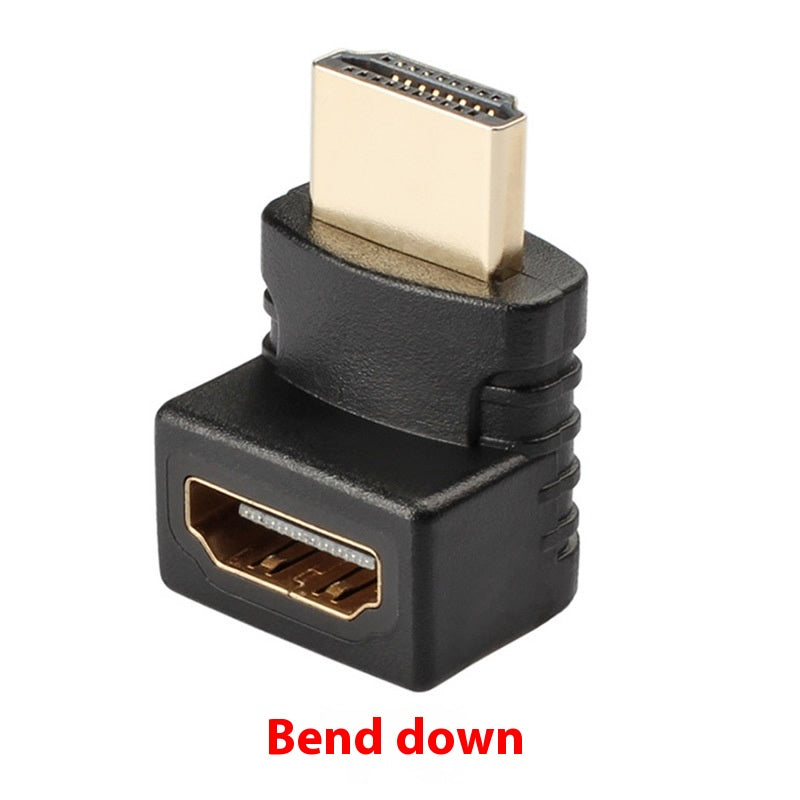 Câble d'adaptateur HDMI TV 270 degrés 90 degrés Square Bent Up and Down Bend