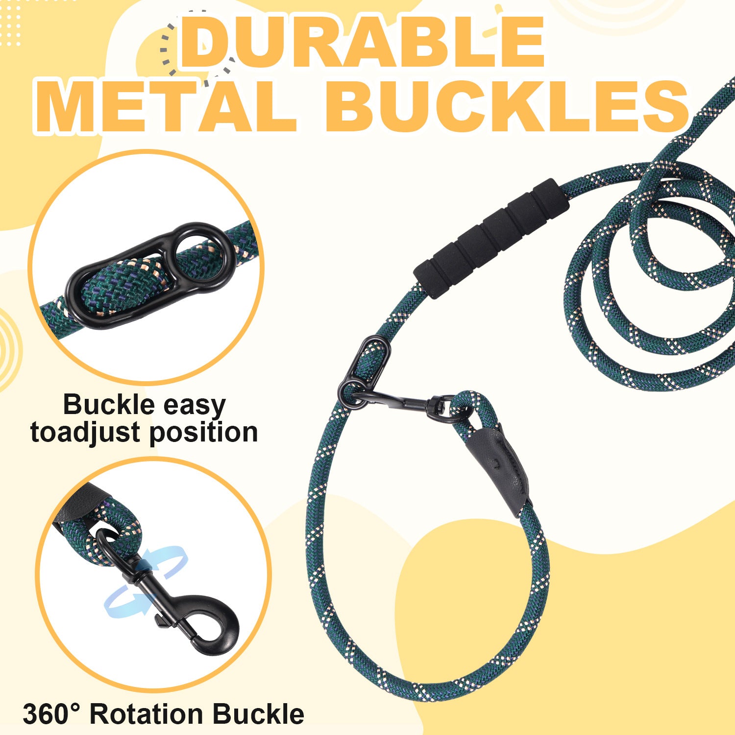 Leash de chienOne-to-deux P-style Double Lead