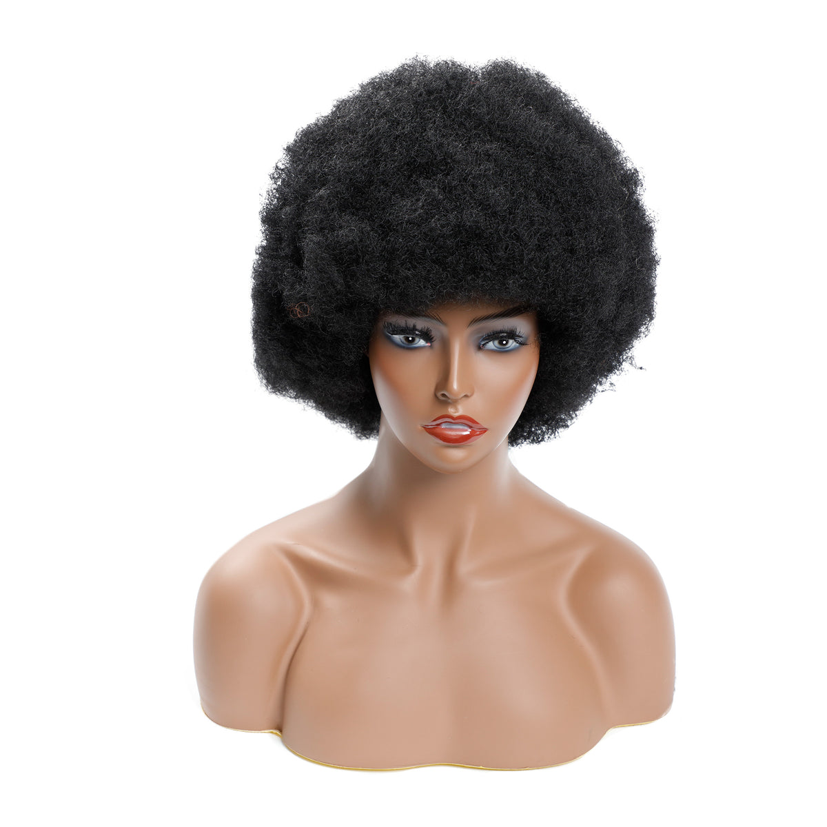 Micro-ondes Short Curly cheveux fluffy Explode Wig Headgear
