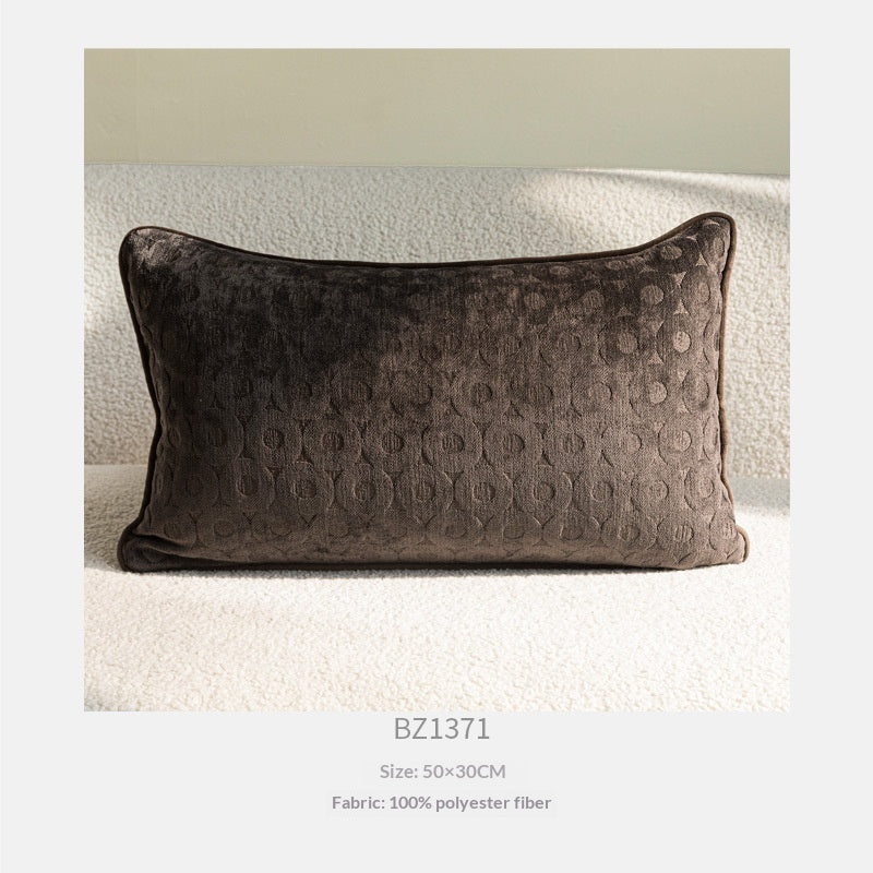 Retro-Marron Oreiller brun mi-century moderne lumière-Luxury Salon Canapé Coussin