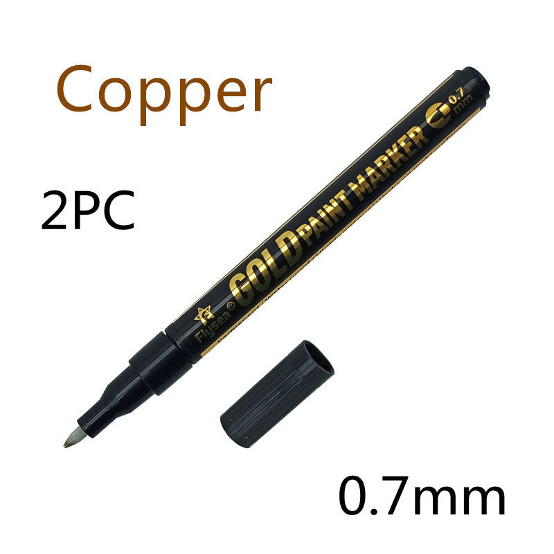 Pen miroir de peinture réfléchissant métal stylo chromé