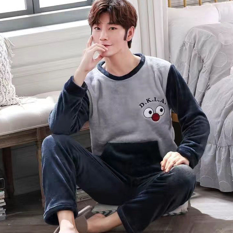 Automne et hiver Pyjama hommes Pyjama Coral polaire épais chaud