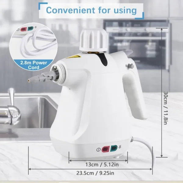1000W Nettoyeur de vapeur portatif Nettoyeur de vapeur Multi-Nettoyeur haute pression 280ml