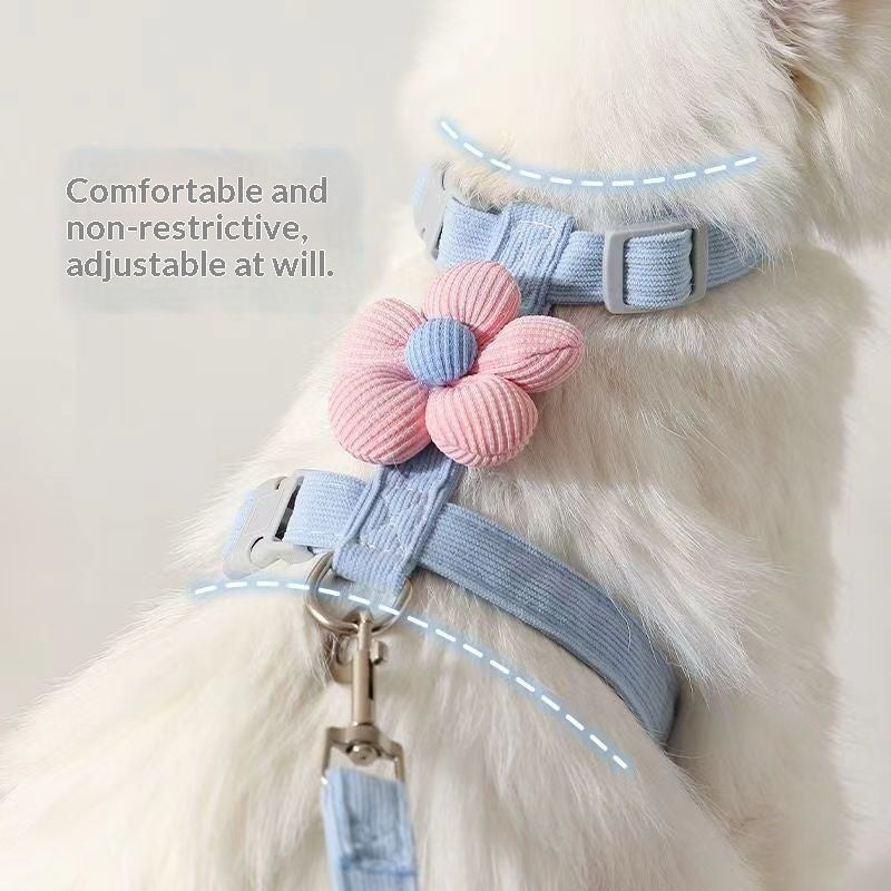 Cat Cartoon Leash Pour l'extérieur avec Ajusteur en forme de I pour prévenir l'évasion