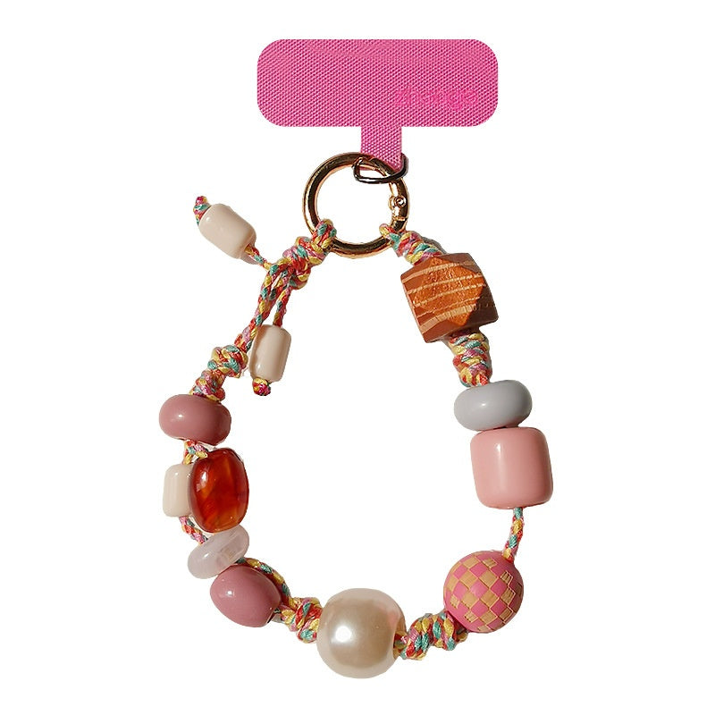 Lanyard de téléphone court polyvalent de forme irrégulière de style rétro