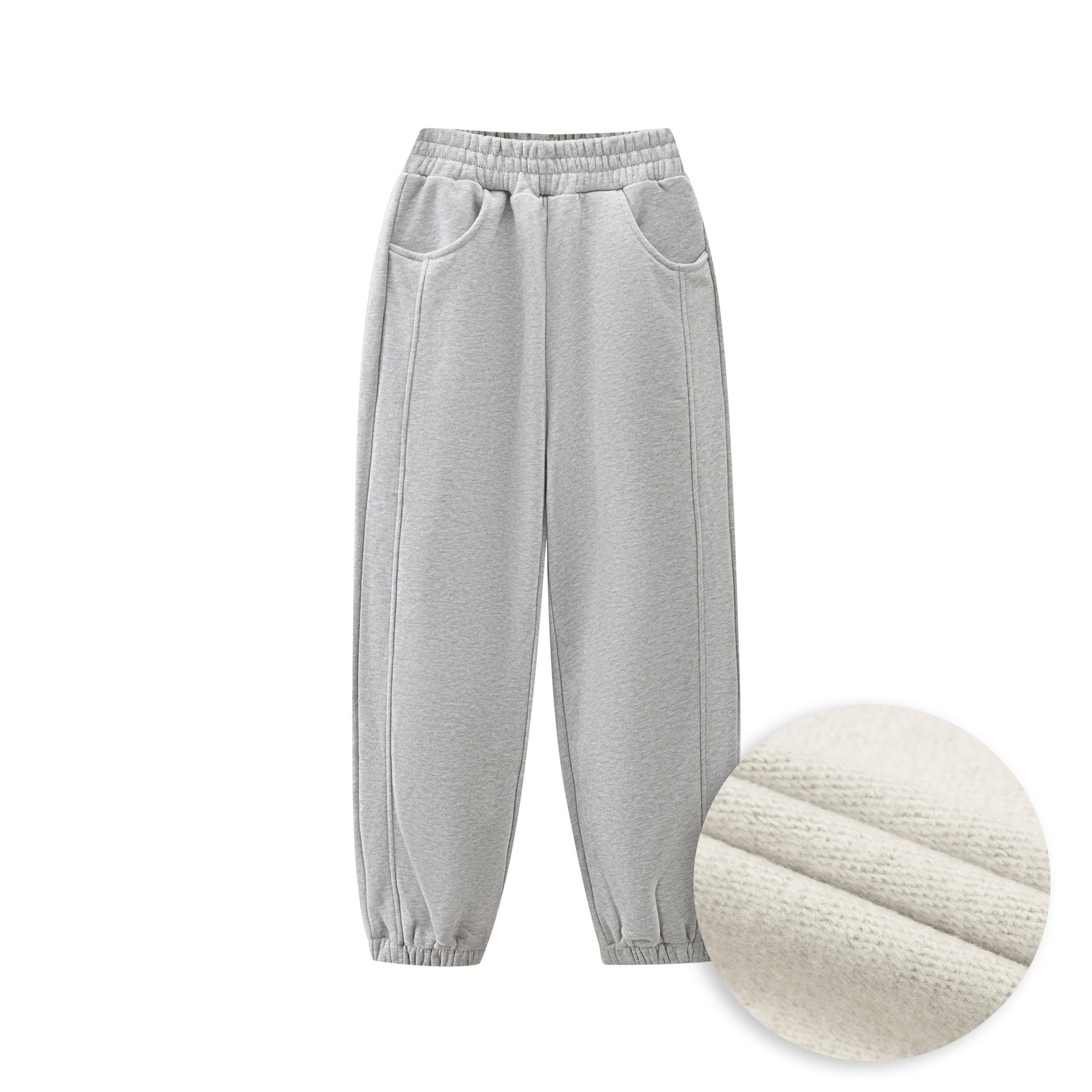 Sweat-pantalons rembourrés de couleur solide pour enfants