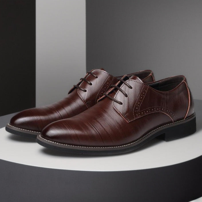 Hommes Chaussures en cuir British-style Pointed-toe Breathable Formel Business Wear