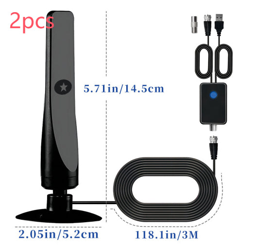 HDTV Vertical Suction Cup Ground Wave Digital TV Antenne haute définition DVB-T2