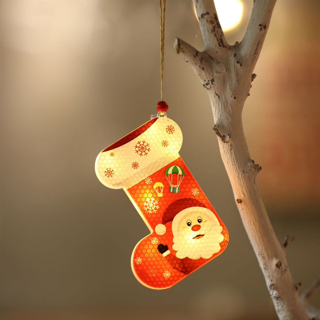 Décoration de Noël Pendentif lumière de nuit bar boutique fenêtre Holiday Tree dress-up fournitures Sc
