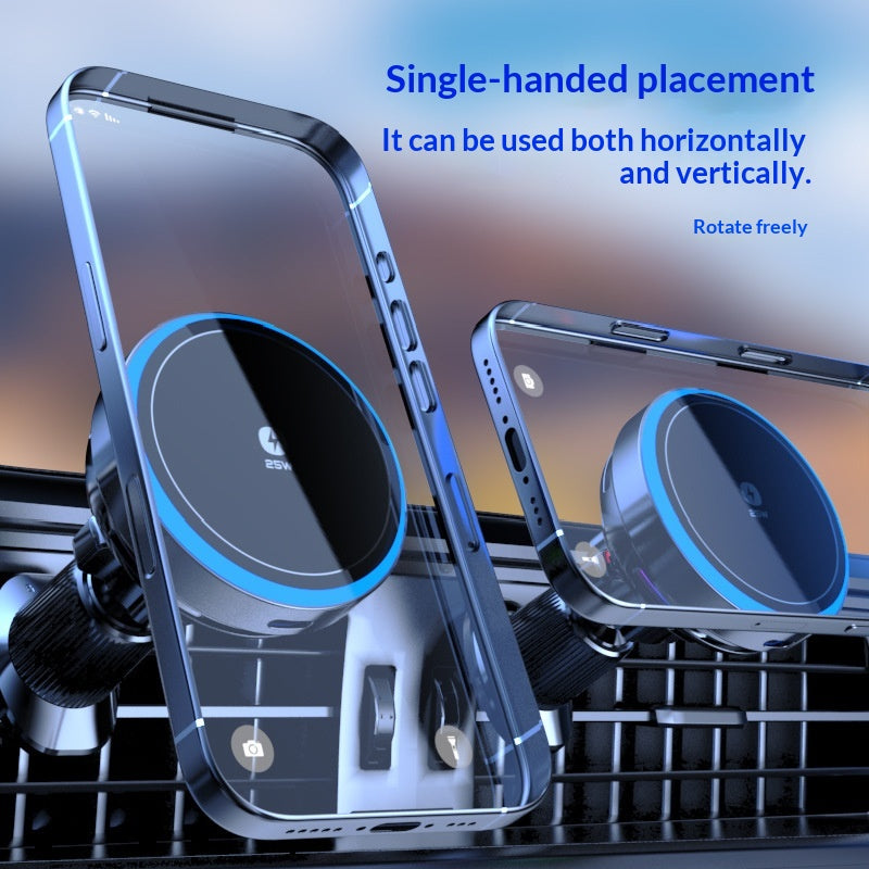 Support de téléphone de voiture Magsafe avec 2 supports magnétiques sans fil