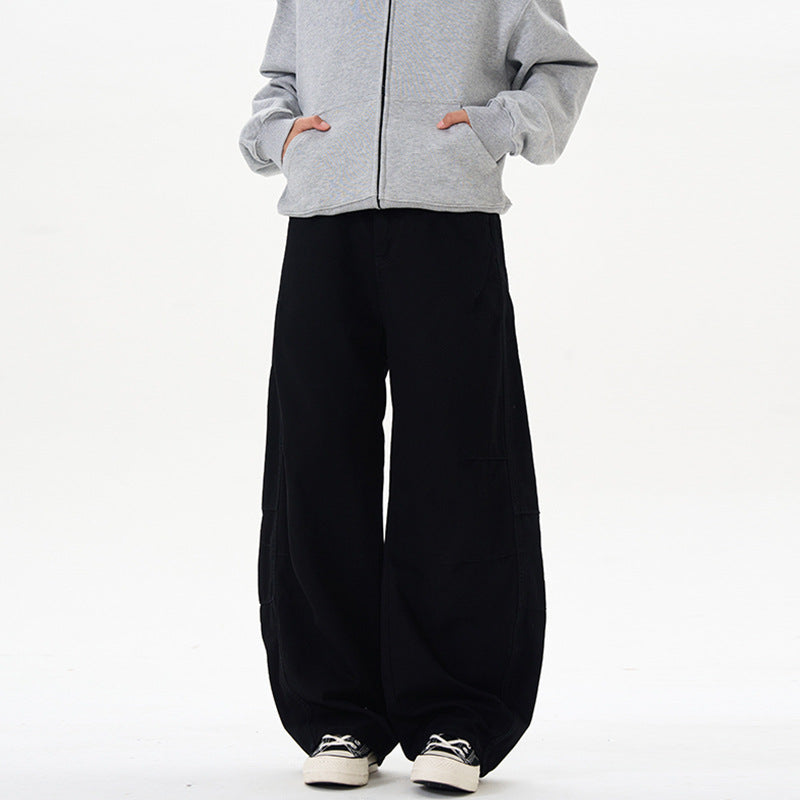 Pantalons en silhouette coupée style américain pour hommes